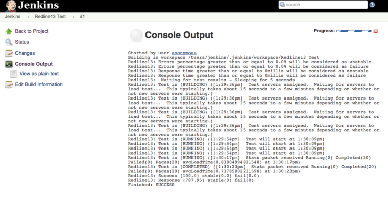 Jenkins Plugin Setup - RedLine13
