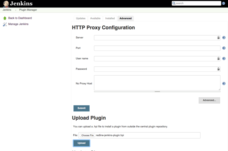 Jenkins Plugin Setup - RedLine13