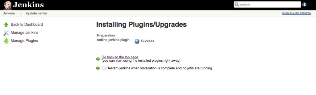 Jenkins Plugin Setup - RedLine13