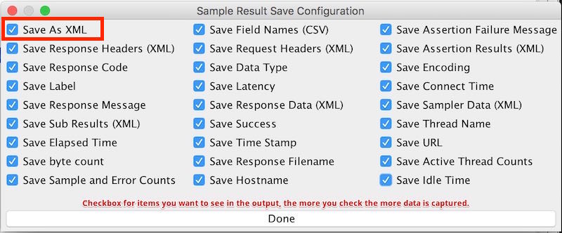 Sample Save Configuration Dialog