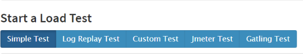 Screenshot for choosing Custom Test