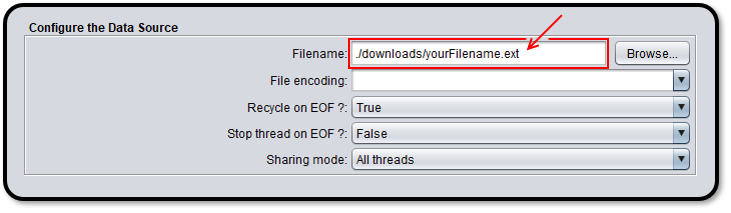 Referencing a downloaded file in a JMeter test plan