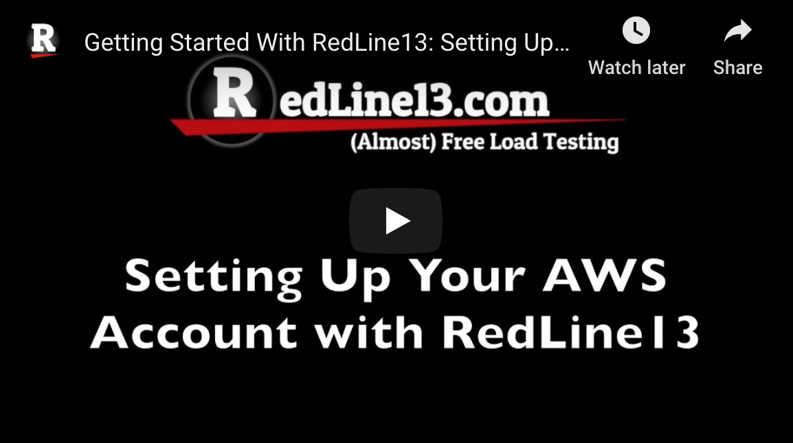 Using AWS for load testing with RedLine13