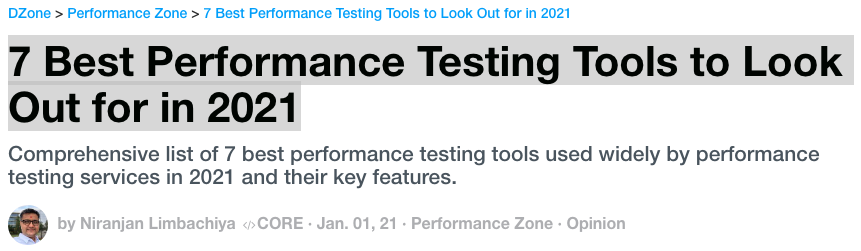Best Performance Testing Tools