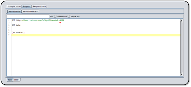 Request parameters are sourced from the specified CSV file