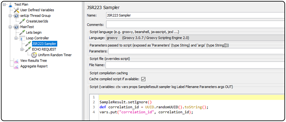 JSR223 Sampler code inside Loop Controller