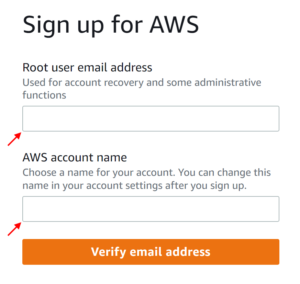 Sign up for AWS