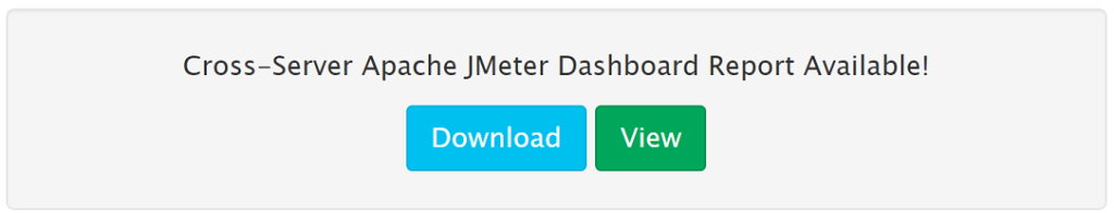Viewing or downloading the JMeter Dashboard Report