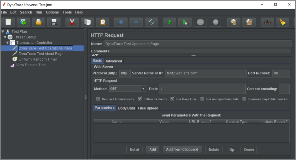 JMeter Tests RedLine13