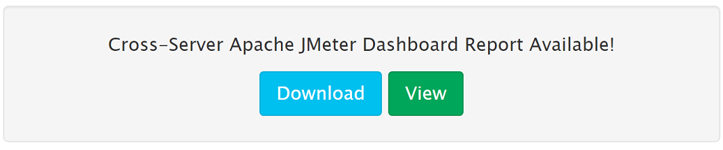 Buttons in RedLine13 for downloading or viewing the JMeter Dashboard Report