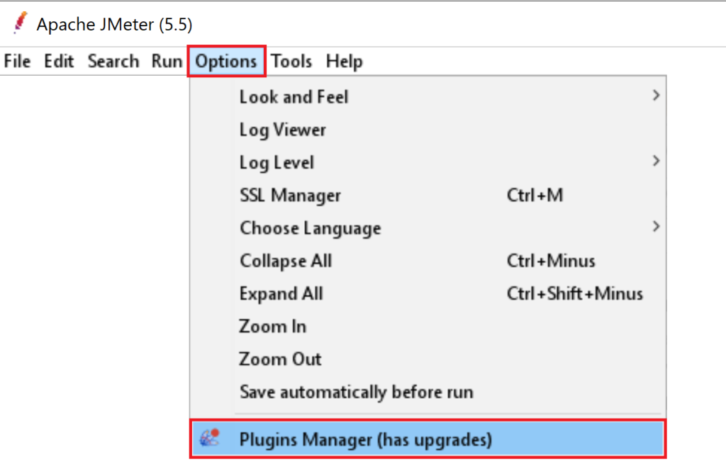 You can access the Plugin Manager directly within JMeter under the Options menu